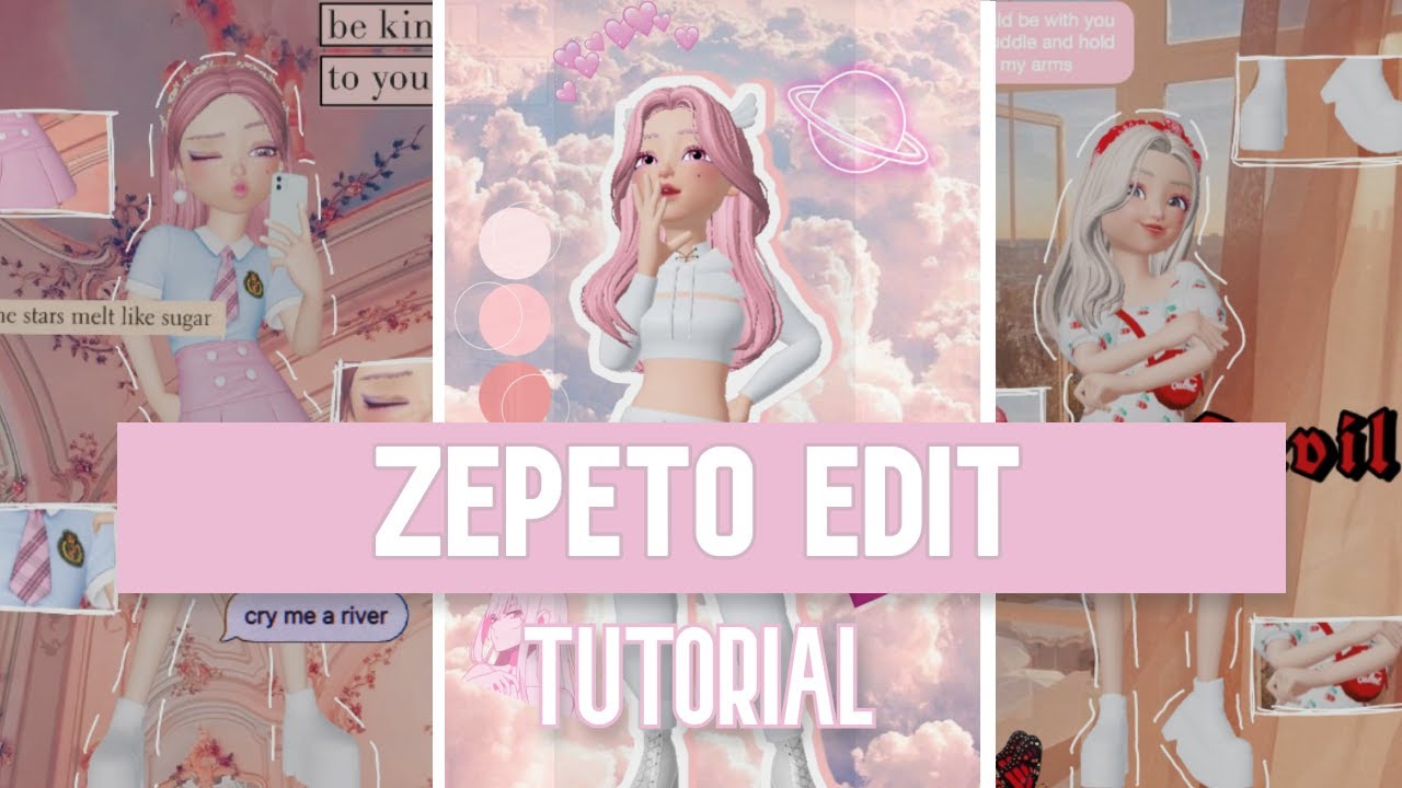 How to Edit Aesthetic ZEPETO photos | tutorial | EASY / SIMPLE 💕