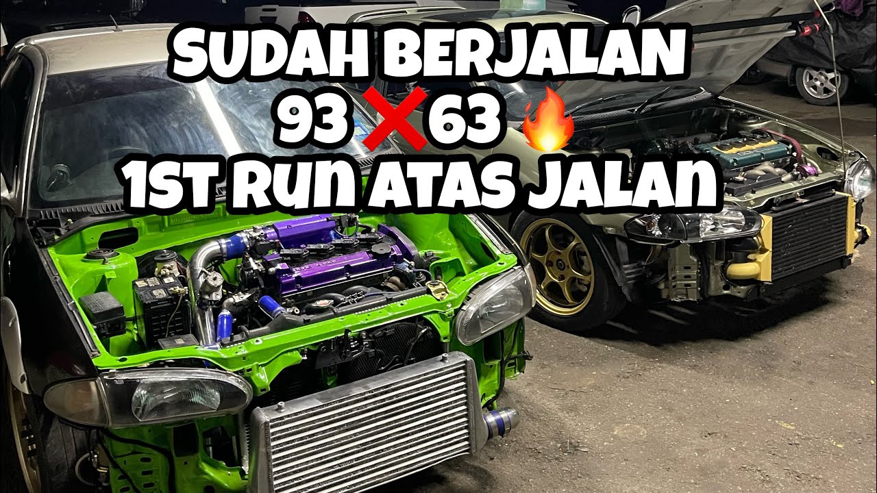 PROTON SATRIA GSRT AKU DAH BERJALAN | TEST DRIVE SAMBIL RUNNING SETELAH UPSPEC 2TAHUN SADAI 🔥🔥