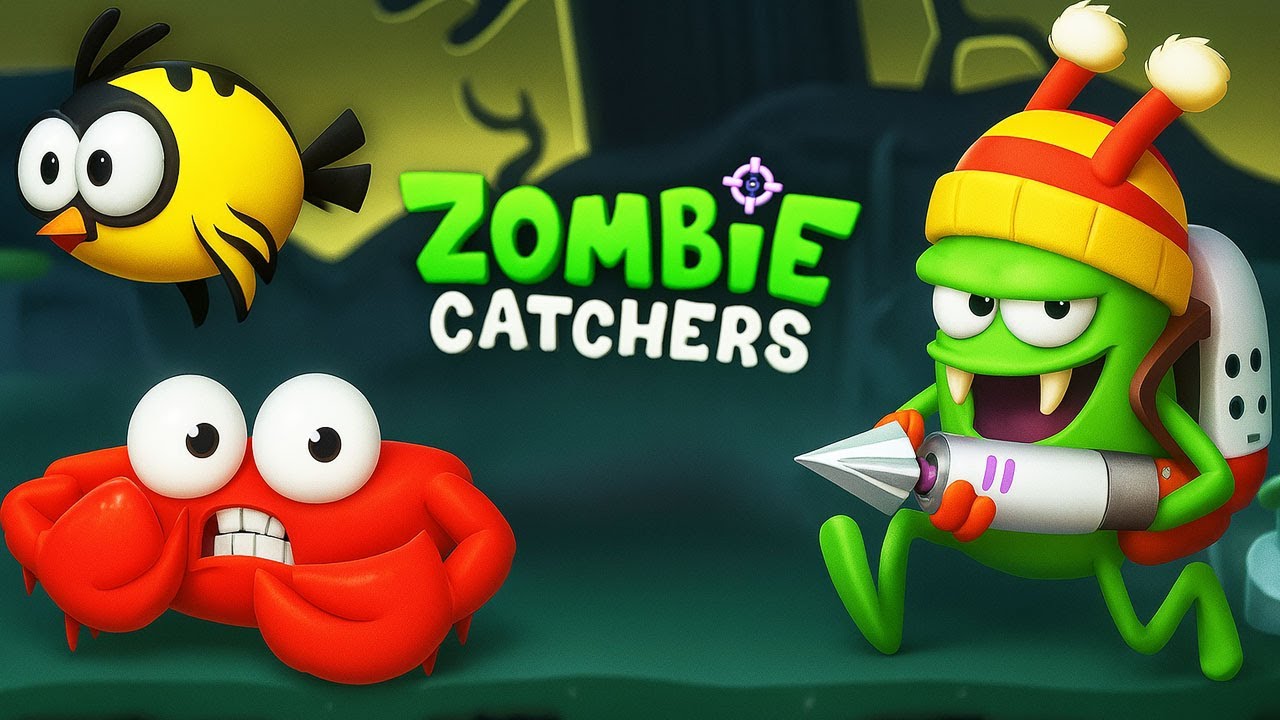 Zombie Catchers ОХОТА на ЖИВНОСТЬ в мультяшной игре про ЗОМБИ