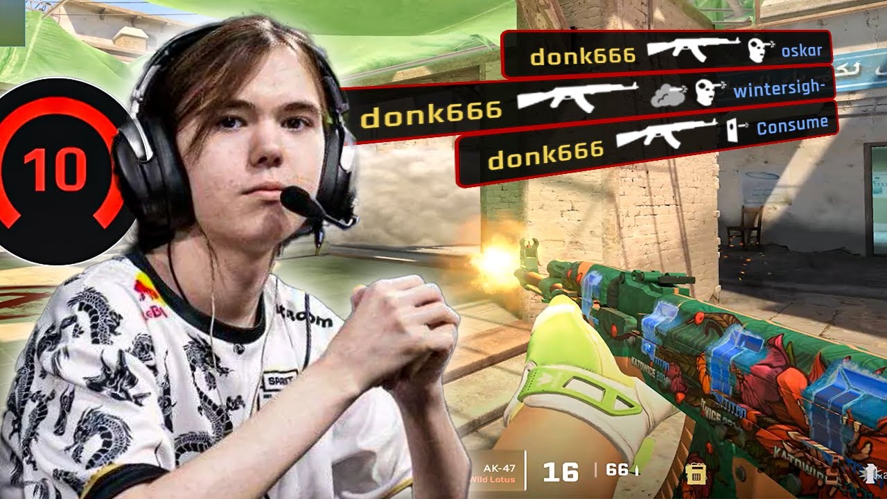 Donk 36 Kills in an INTENSE Faceit Match | 4700 ELO
