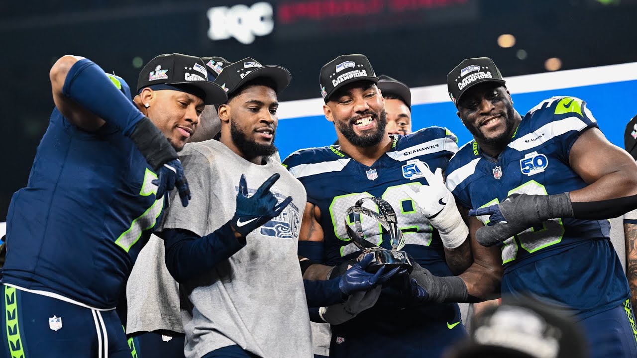 Seahawks Celebrate NFC Championship During George Halas Trophy Ceremony