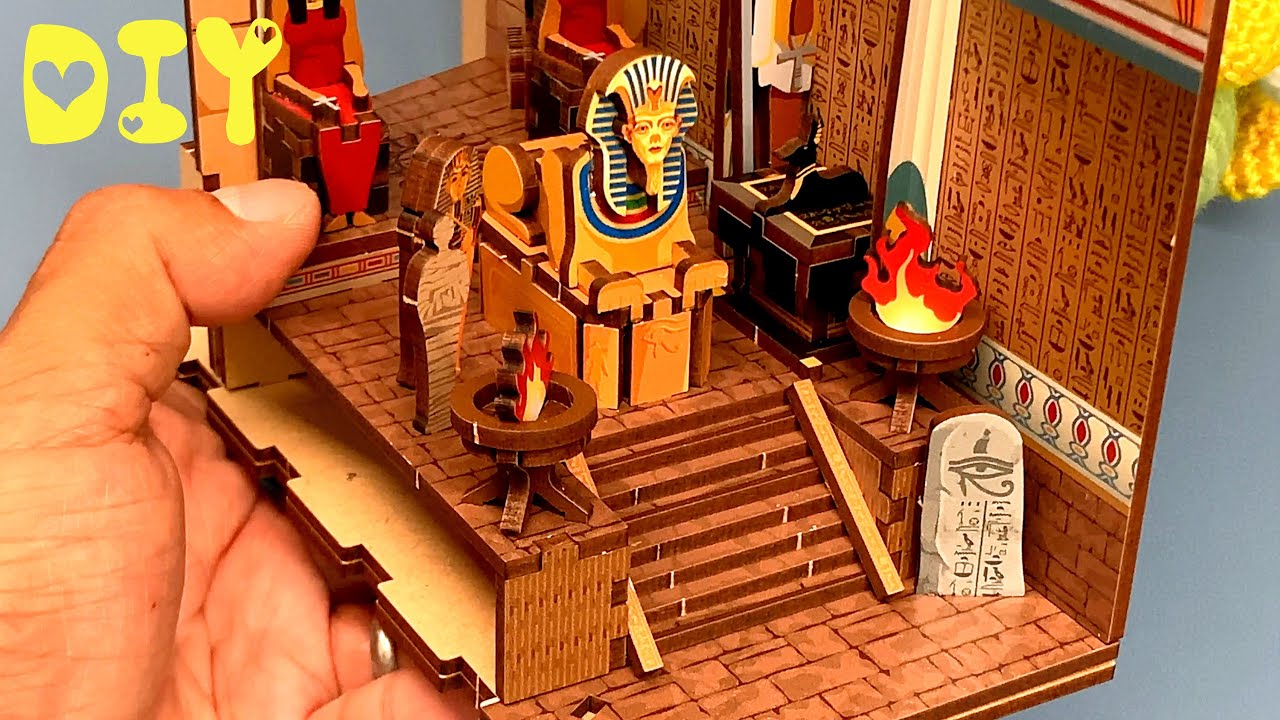 Crafting Adventure: DIY Egypt BookNook