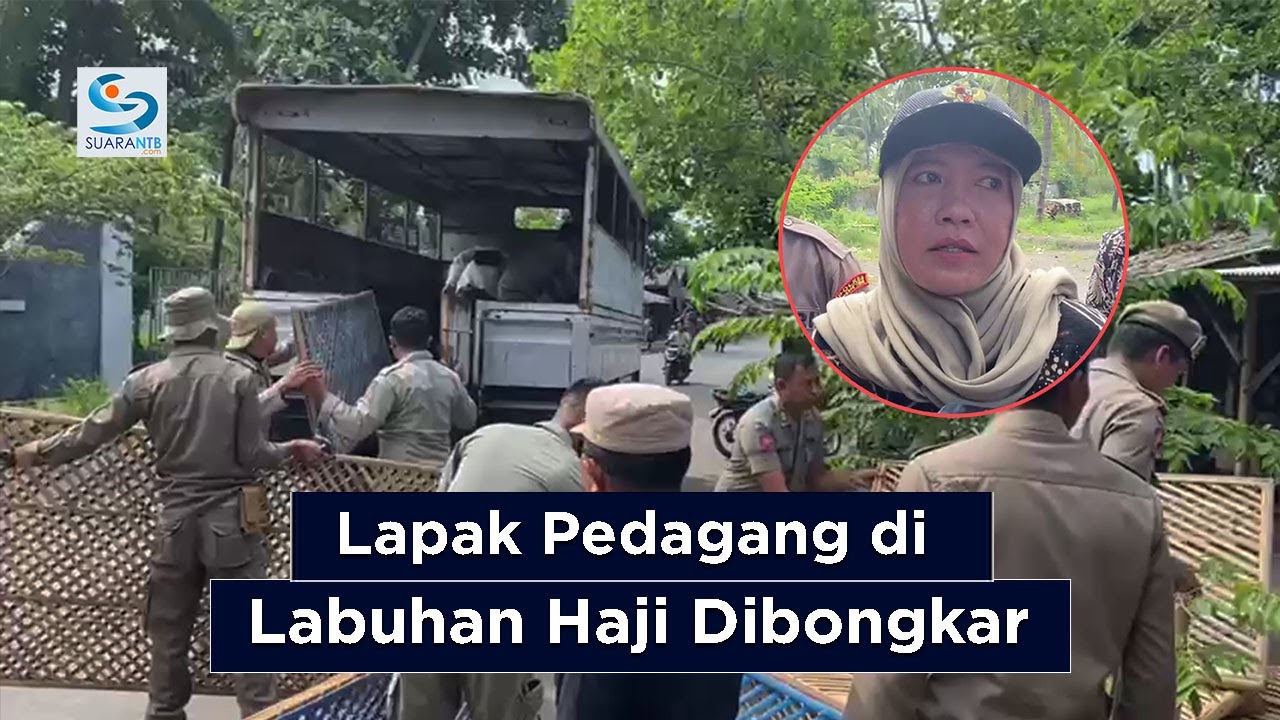 Diduga Jadi Tempat M3sum, Sejumlah Tameng Lapak Pedagang di Labuhan Haji Kembali Dibongkar