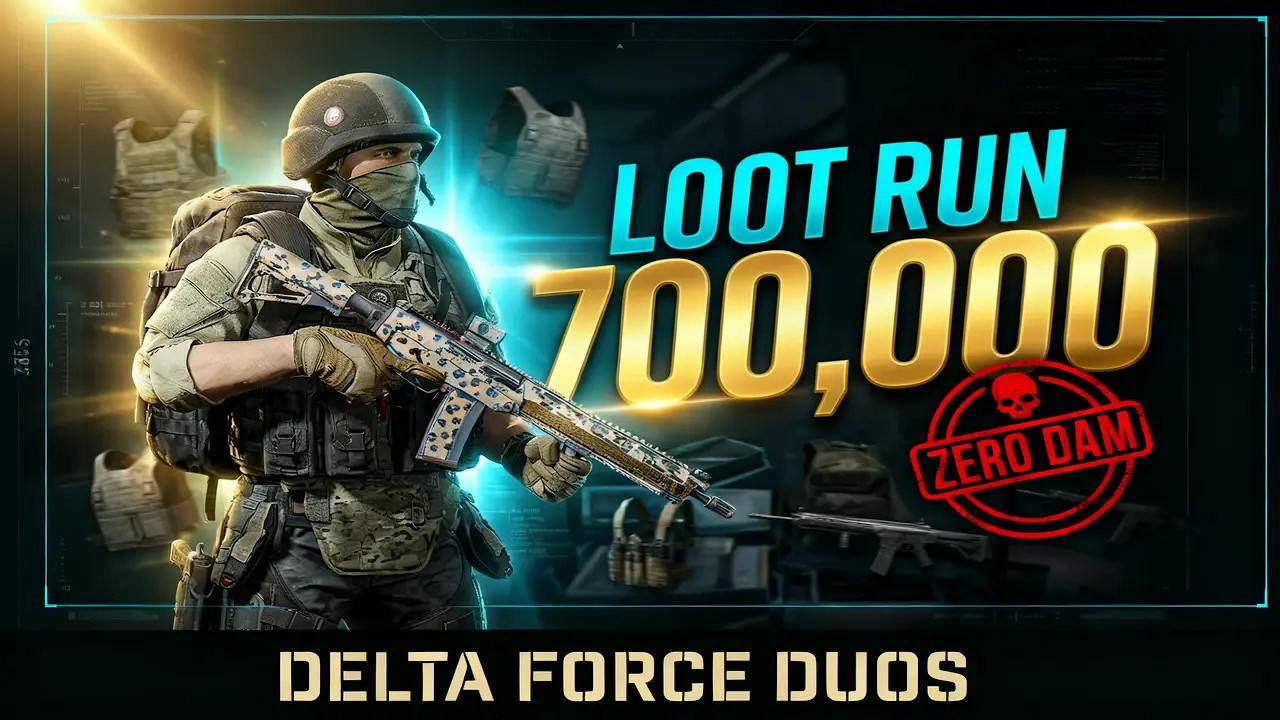 700k duo's delta force run!! ZERO DAM!!