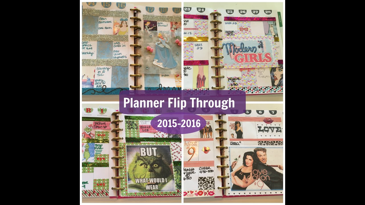 Planner Flip Through | 2015-2016 | Cheapcraftygirl