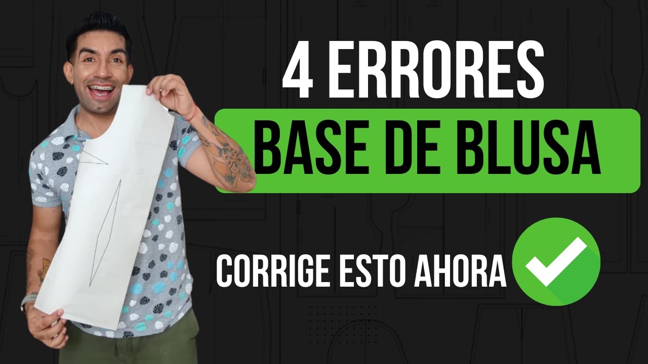 Patronaje perfecto: 4 correcciones imprescindibles en la base de blusa