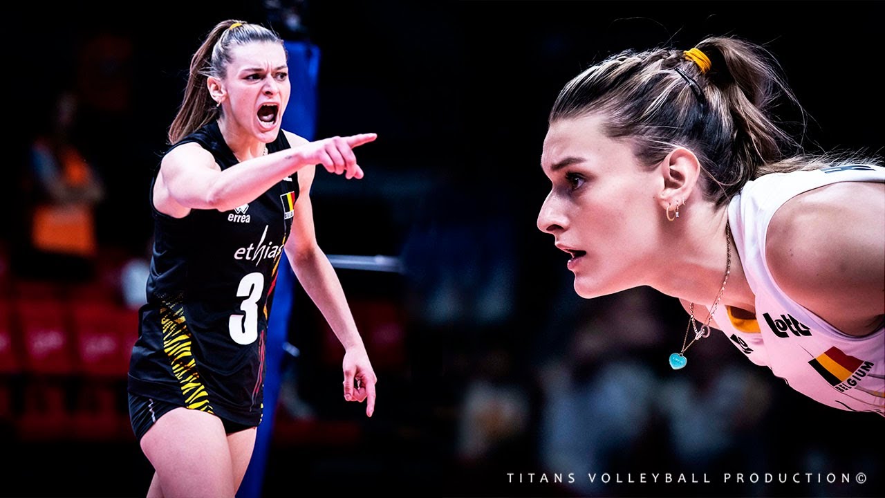 Britt Herbots - Powerful Volleyball Yellow Tiger an VNL 2022