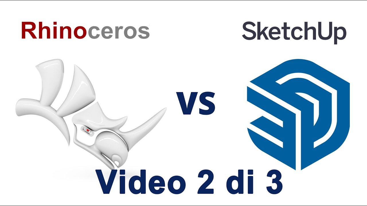 Rhinoceros o SketchUp? Quale software di modellazione 3D scegliere? Video #2 #sketchup #rhinoceros