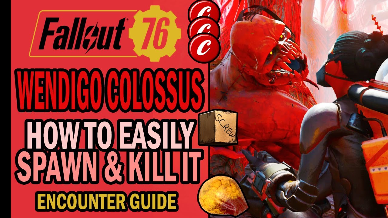 Fallout 76 Wastelanders - WENDIGO COLOSSUS: How to Easily Spawn & Kill It (Prime Fissure Nuking)
