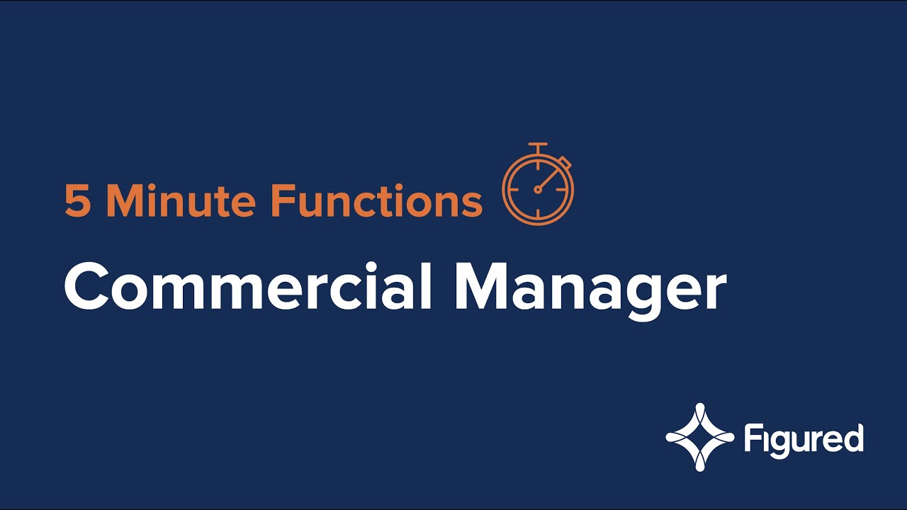 Commercial Manager #1 - Five Minute Functions