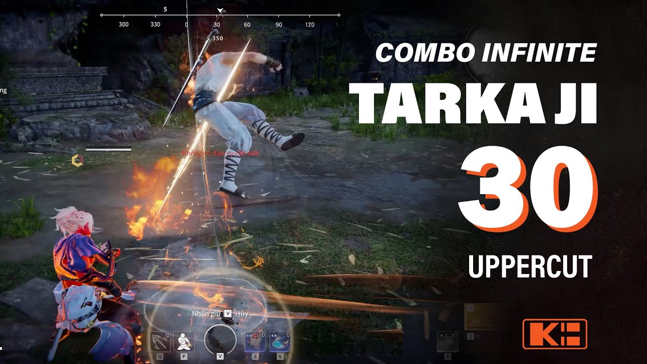 Combo infinite TARKA JI (30 UPPERCUT) Combo hất tung đỉnh cao trong Naraka: Bladepoint.