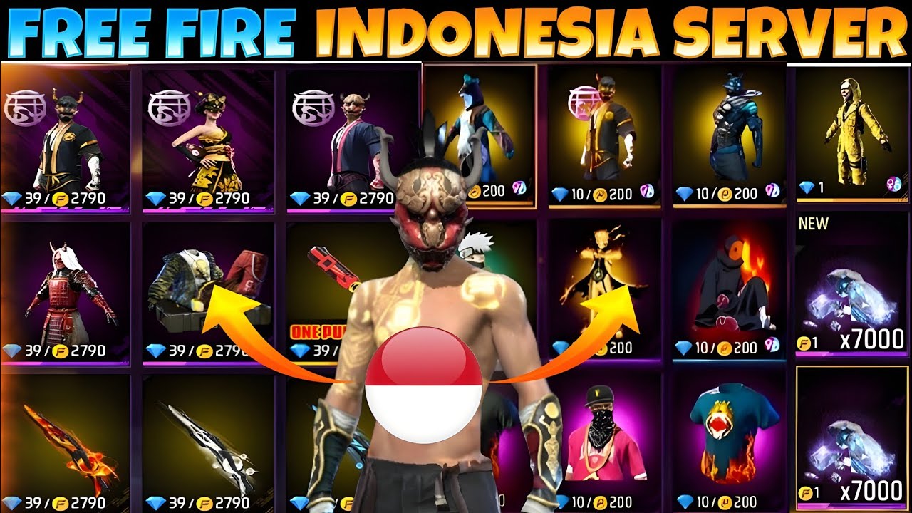  INDONESIA SERVER vs INDIA SERVER IN FREE FIRE 🔥 | BEST SERVER 