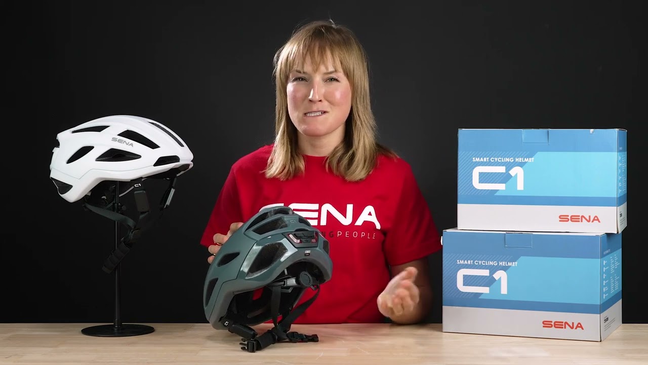 SENA C1 Cycling Helmet with Built-in Speakers and Mic