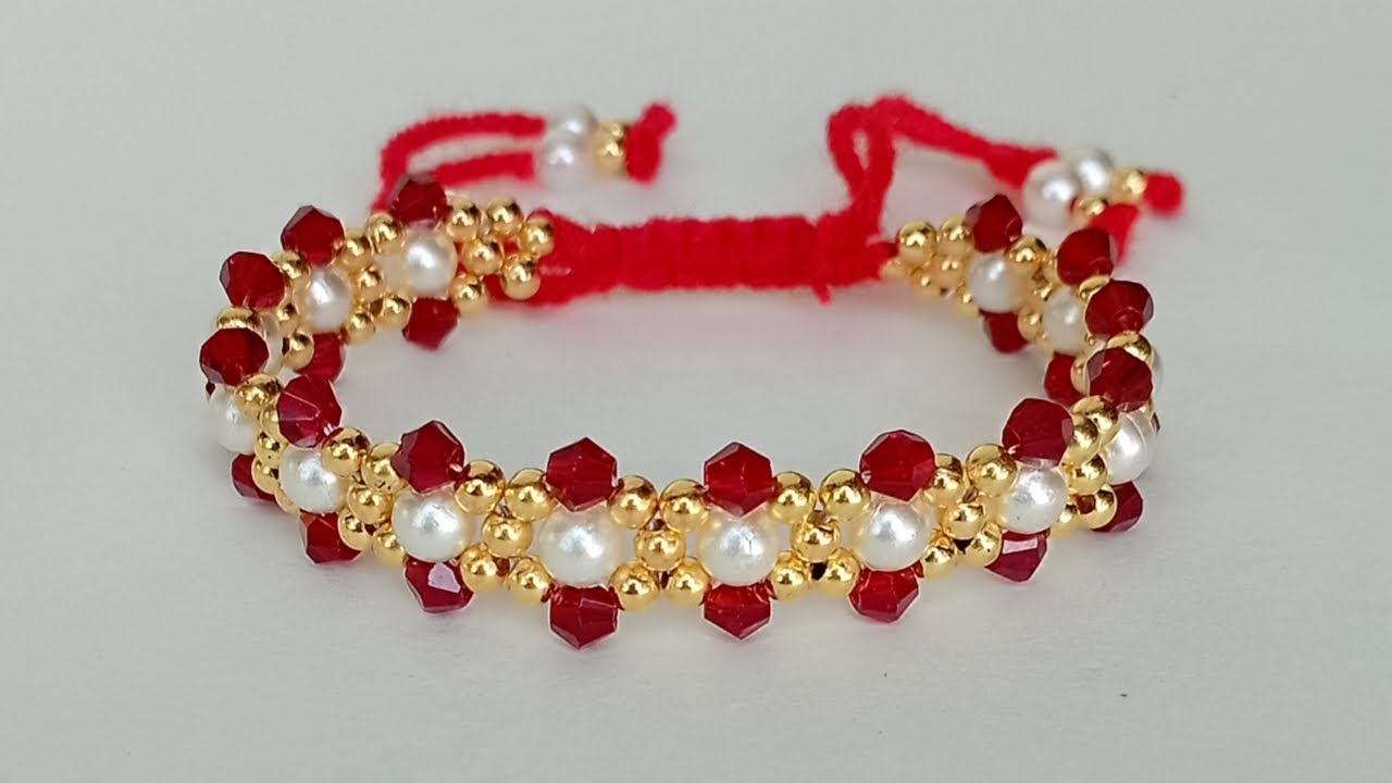 Diy easy bracelet || bracelet making with beads || how to make beads bracelet