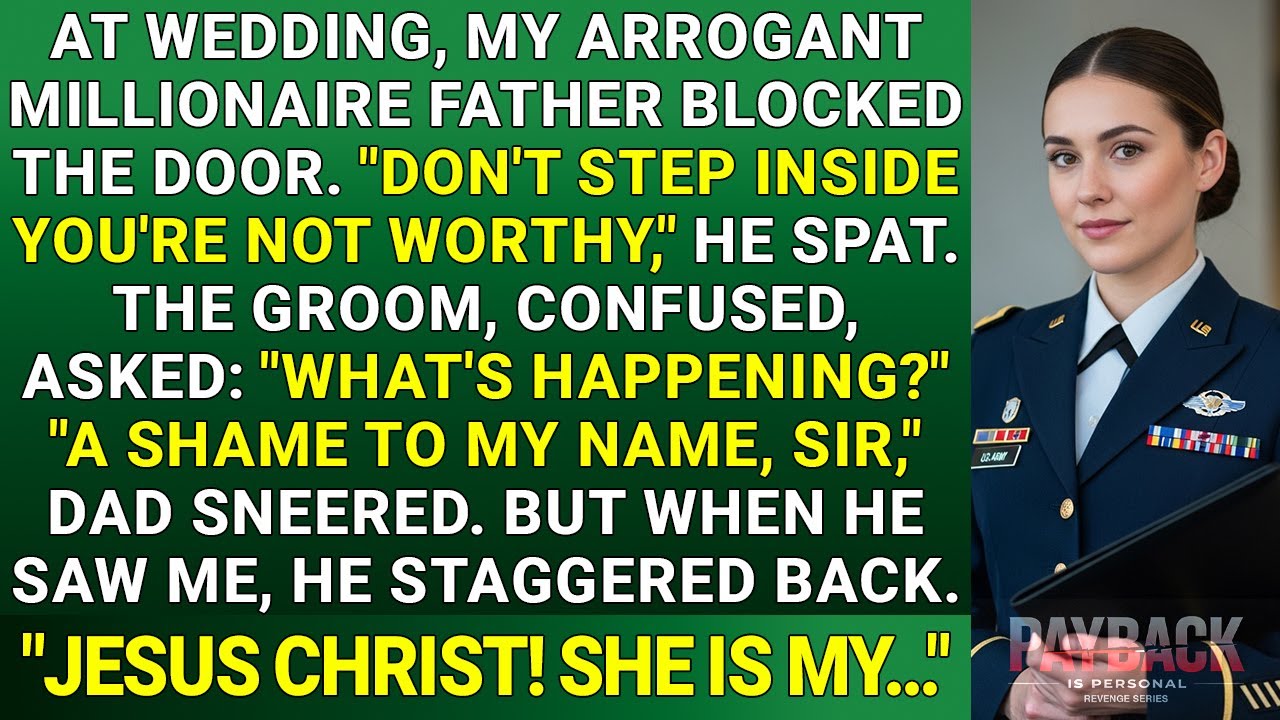 My Arrogant Father Mocked Me at the Wedding — Until the Groom Saluted Me as His General