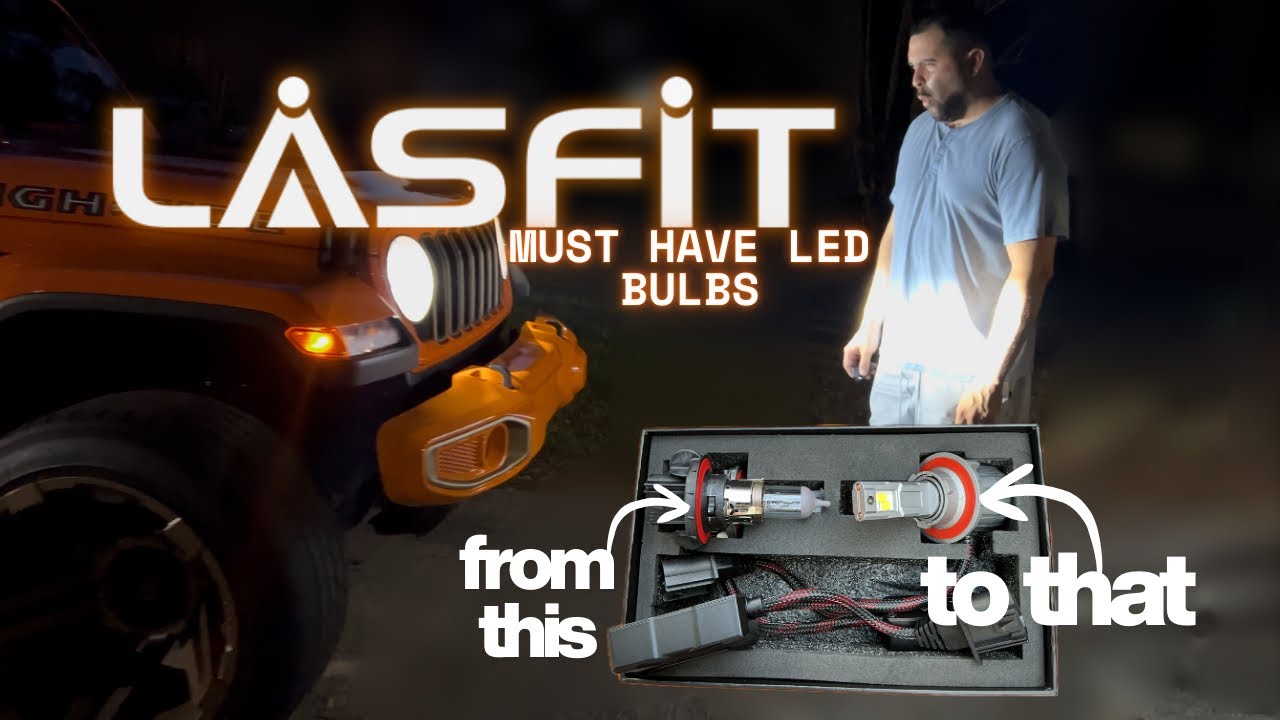 Самые яркие светодиодные лампы LASFIT LSPLUS для Jeep Gladiator 2025 года. Установка и обзор! #je...