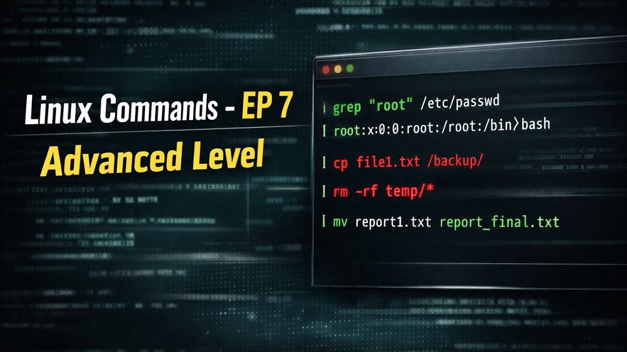 RHCSA Course | Episode 7 – Advanced Linux Commands 