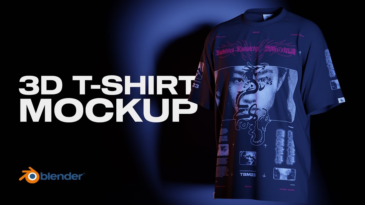 3D T-Shirt Mockup - Blender Tutorial