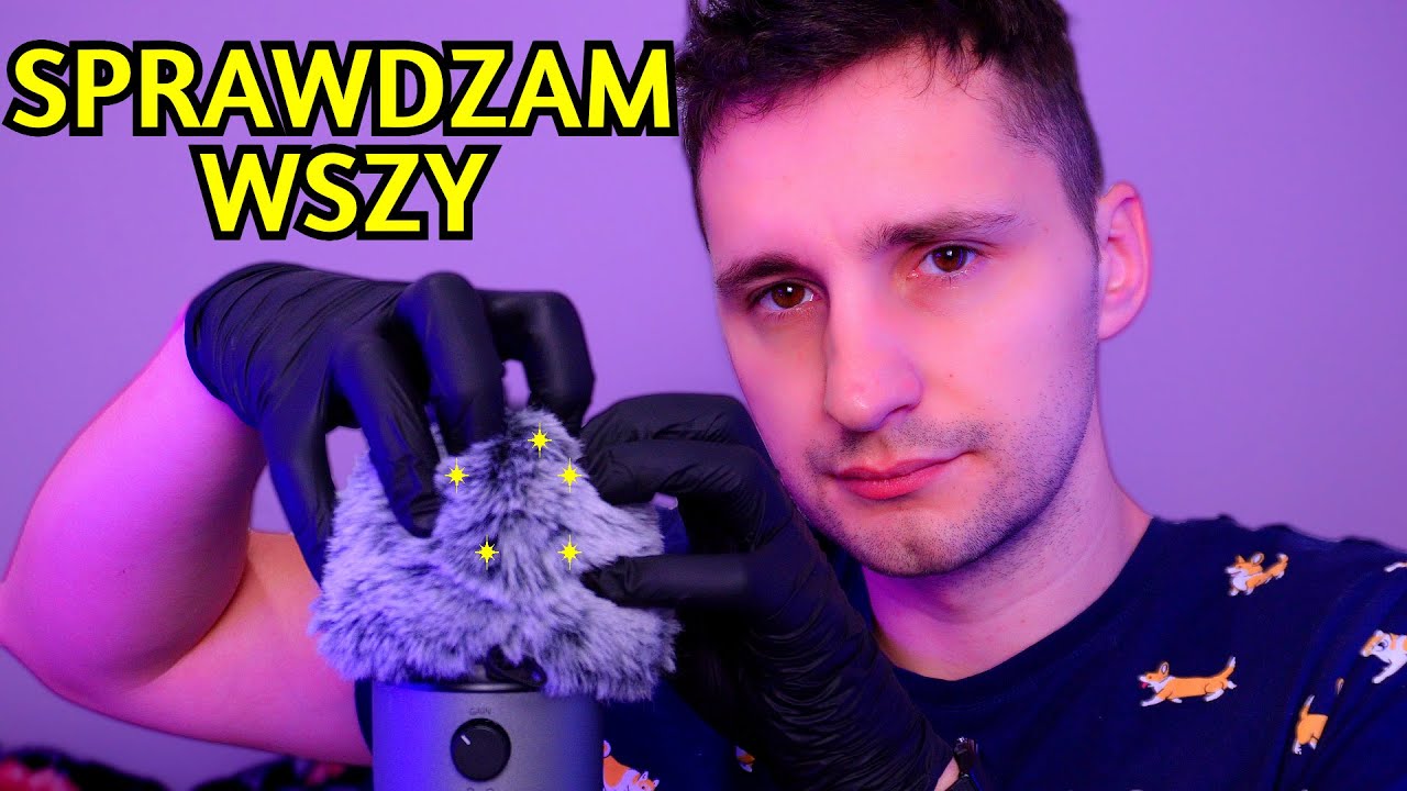 ASMR po polsku 🇵🇱 -  Sprawdzam Czy Masz Wszy | mizianie po włosach, masaż, szept