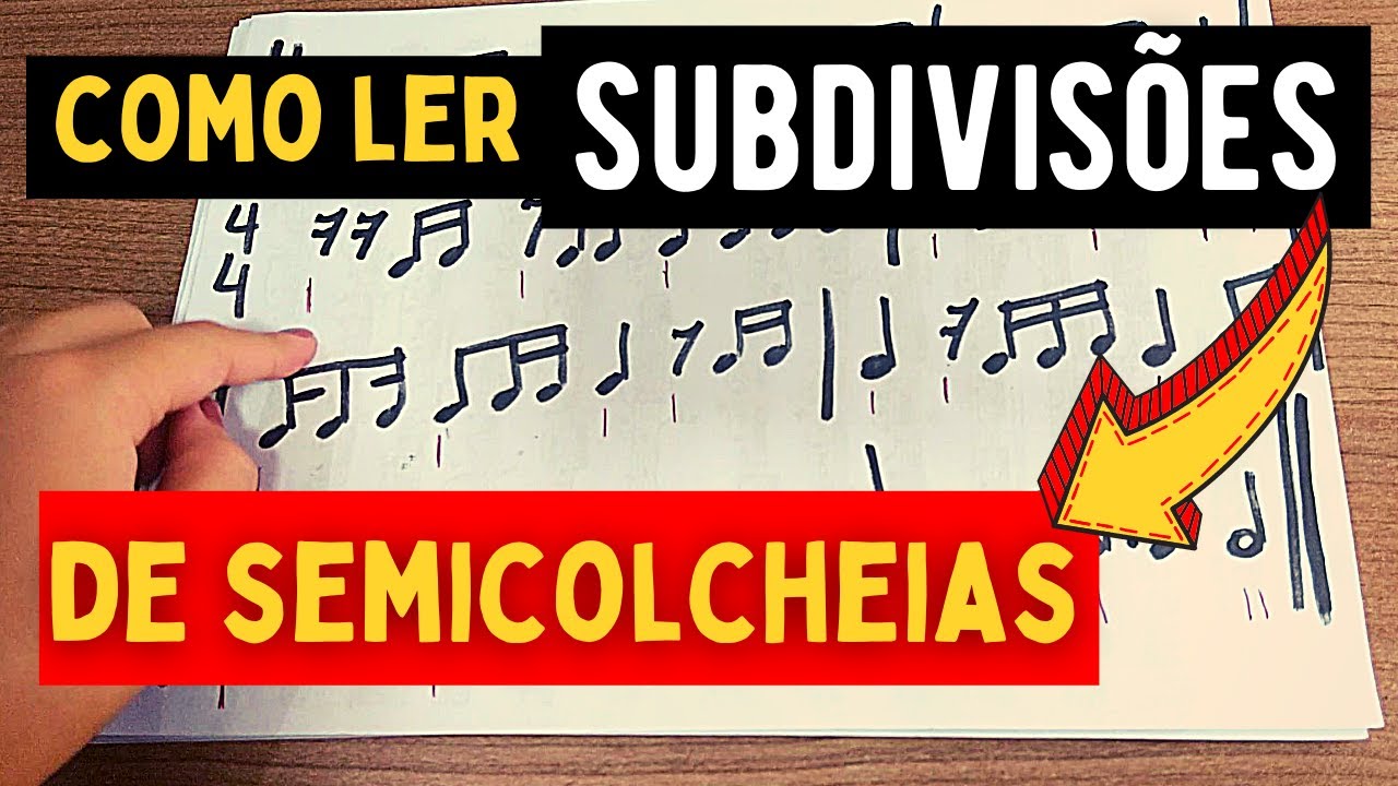 SUBDIVISÕES DE SEMICOLCHEIAS (subdivisões de tempo com várias combinações) LEITURA RÍTMICA 10