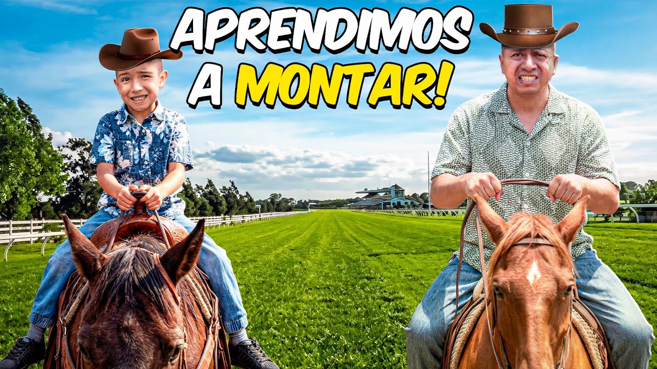 APRENDIMOS A MONTAR CABALLOS😱