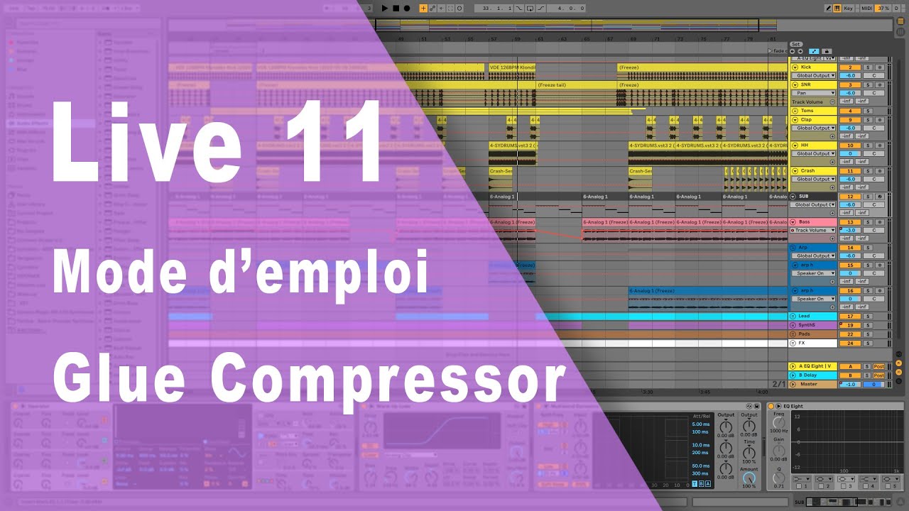 Ableton Live 11 Le Glue compressor
