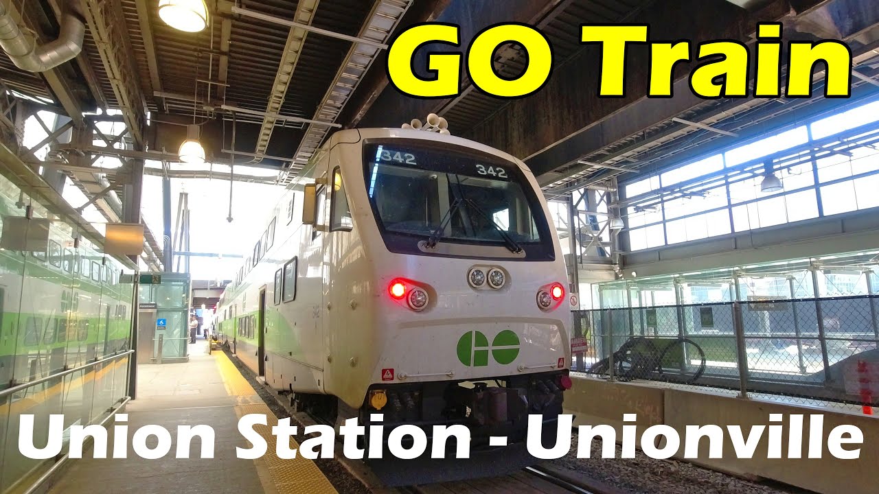 4K Stouffville Line, GO Train Ride From Union Station To Unionville GO (Duration 37min)