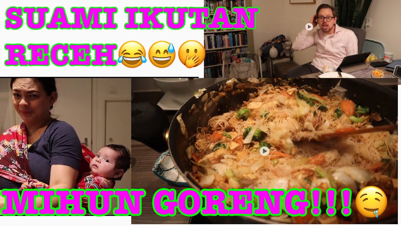 MASAK MIHUN GORENG NIKMAT SAMBIL GENDONG BAYI UMUR 3 BULAN