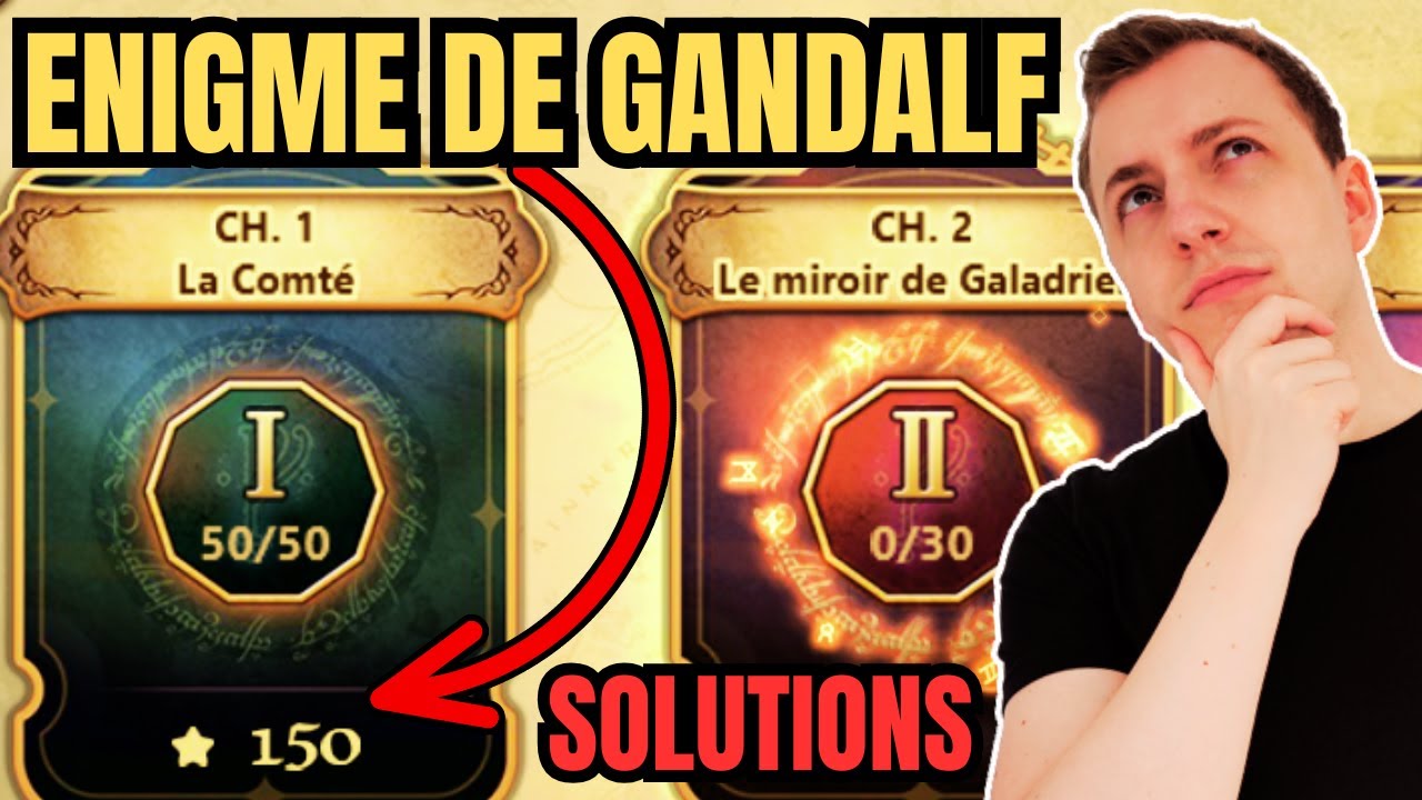 ÉNIGMES DE GANDALF NIVEAUX 1-50 POUR LES 150* | SOLUTIONS | Summoners war