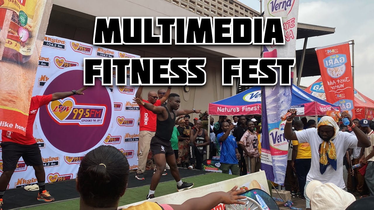 Massive Aerobics Section At The Kumasi City Mall- Multimedia Fitness Walk 