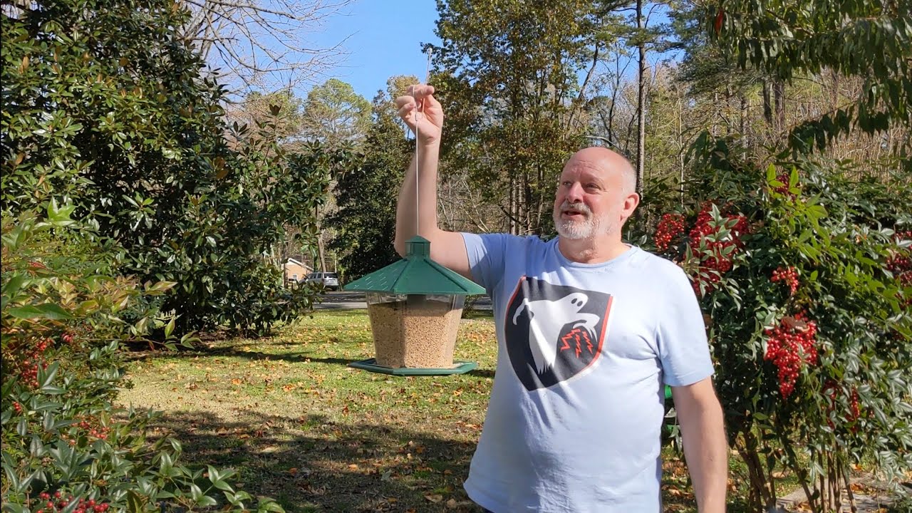 How to Hang Bird Feeder out of Squirrels reach
