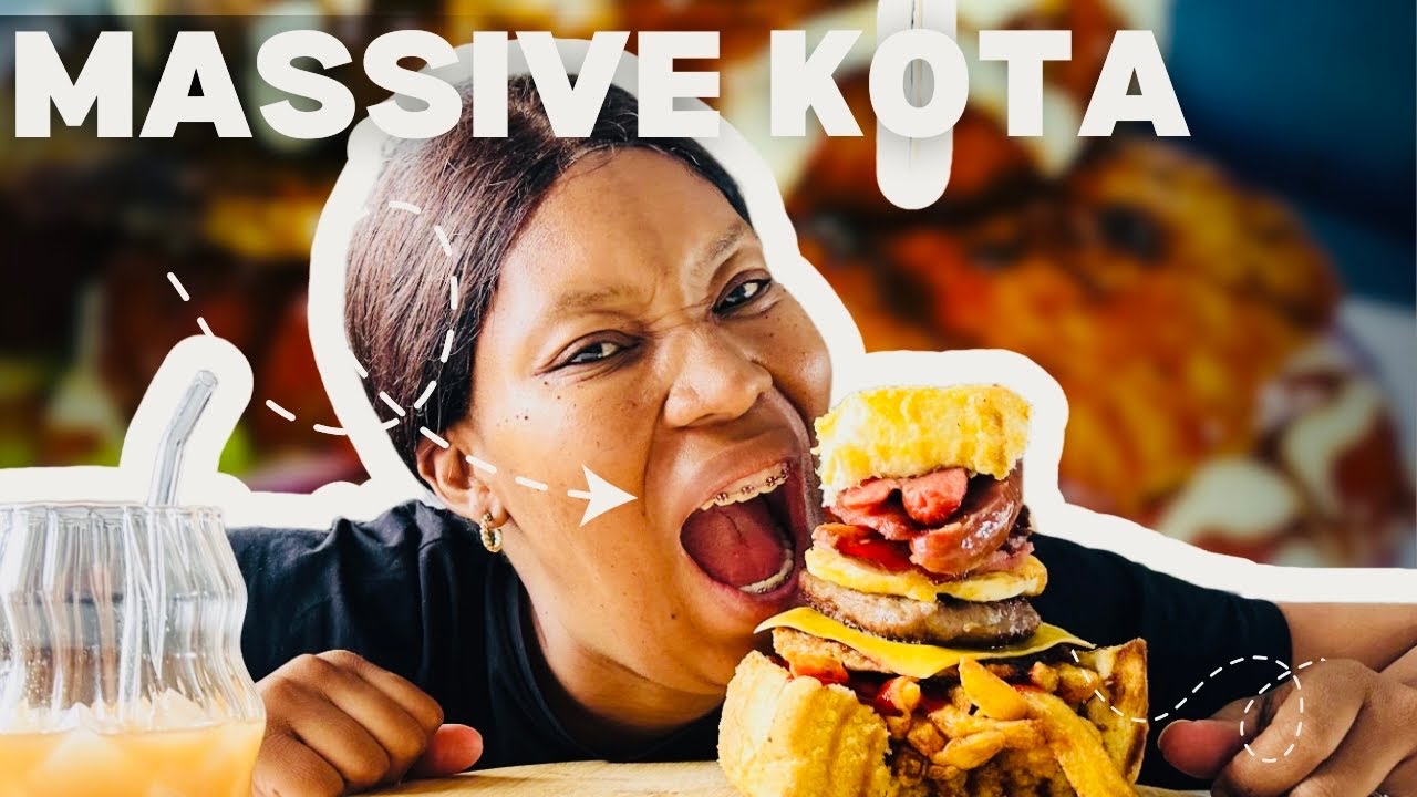 Is this MASSIVE R100 kota worth it | Mukbang 