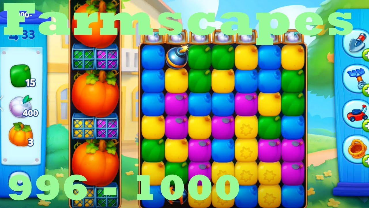 Farmscapes Level 996 - 1000 HD Gameplay Walkthrough |  3 - match game | android | ios | pc | app