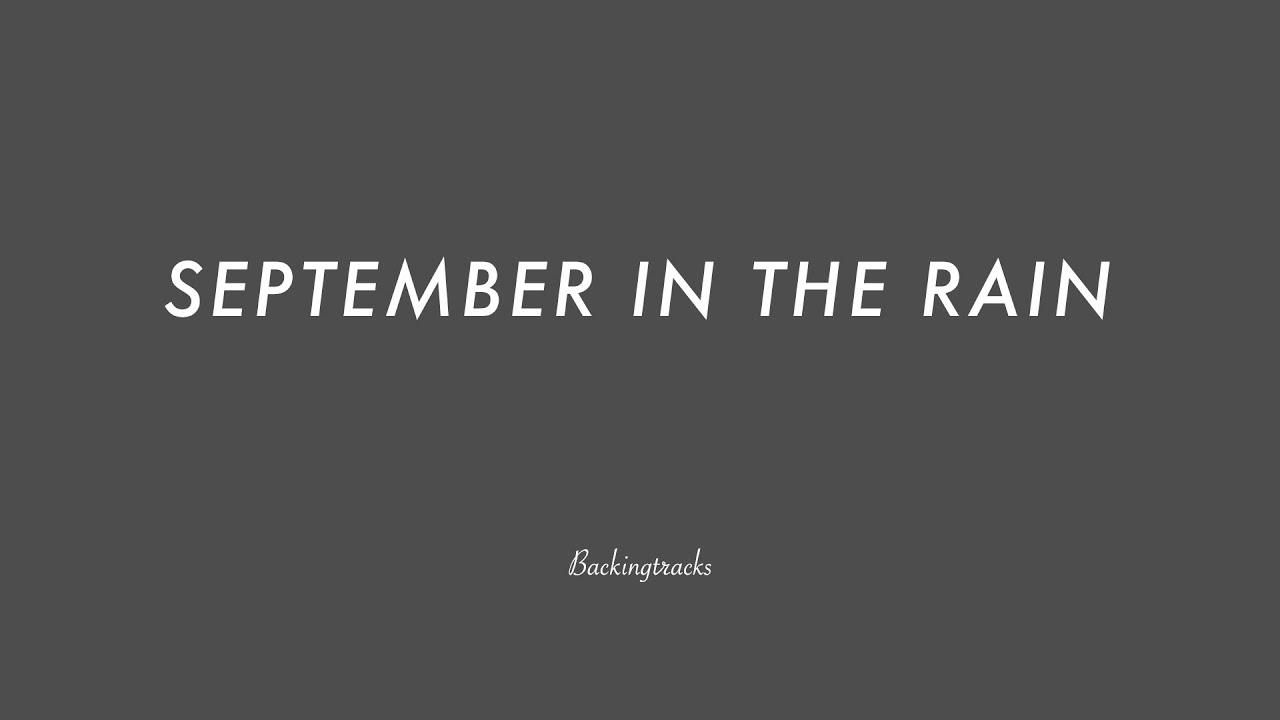 SEPTEMBER IN THE RAIN chord progression - Backing Track Play Along Jazz Standard Bible 2 Guitar
