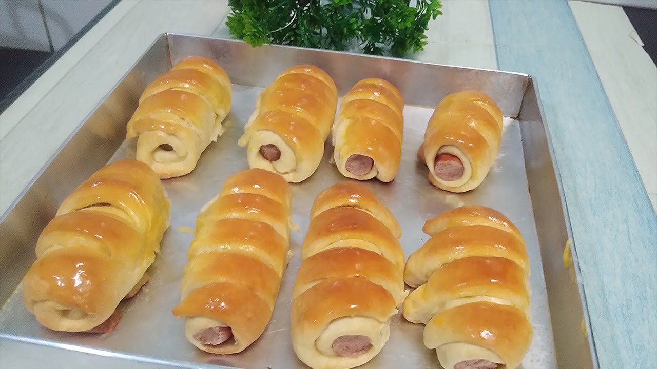 Cara membuat roti isi sosis yang mudah