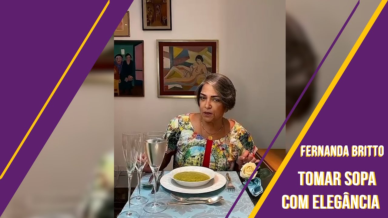 Tomar sopa com elegância