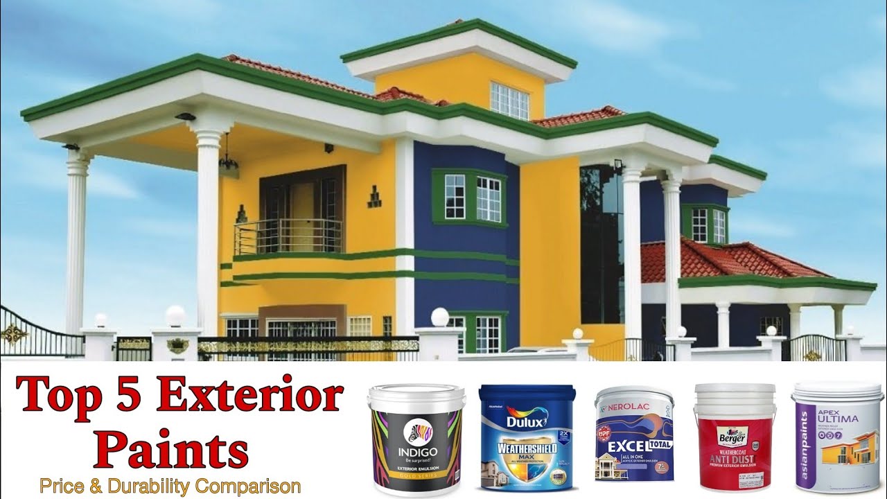 Top 5 exterior paints for your house | best exterior wall paint | best paint for exterior walls |