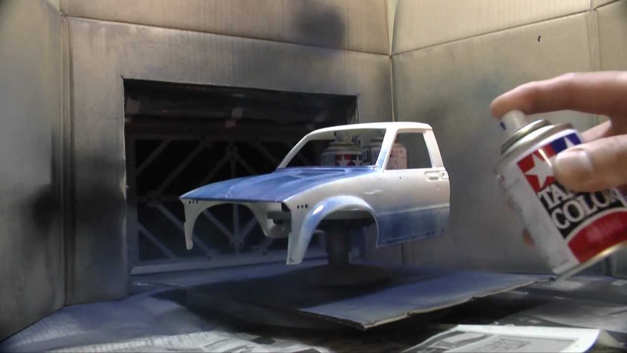 TAMIYA HILUX Body painting タミヤ ハイラックス4WDハイリフト(RN36)のボディ塗装