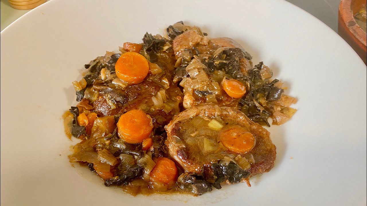 Ossobuco con trompetas de la muerte con Carme de la Finca de los Hermanos Jimenez Barbero