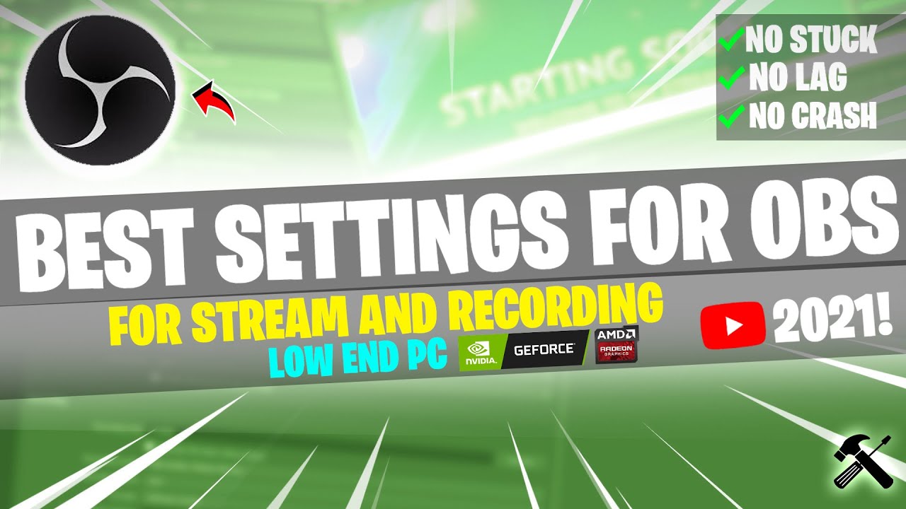 Best OBS Settings For Low-End Pc's | Without Graphics Card🔥