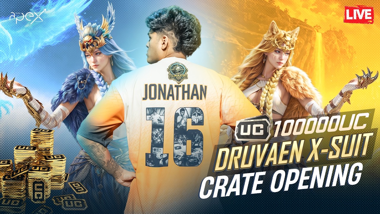 100,000 DRUVAEN X-SUIT CRATE OPENING | JONATHAN IS BACK!! | BGMI!