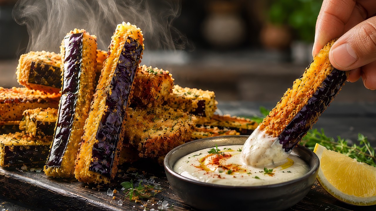 Die Aubergine, die alle verrückt macht! Das beste knusprige Rezept!🍆🕒✨