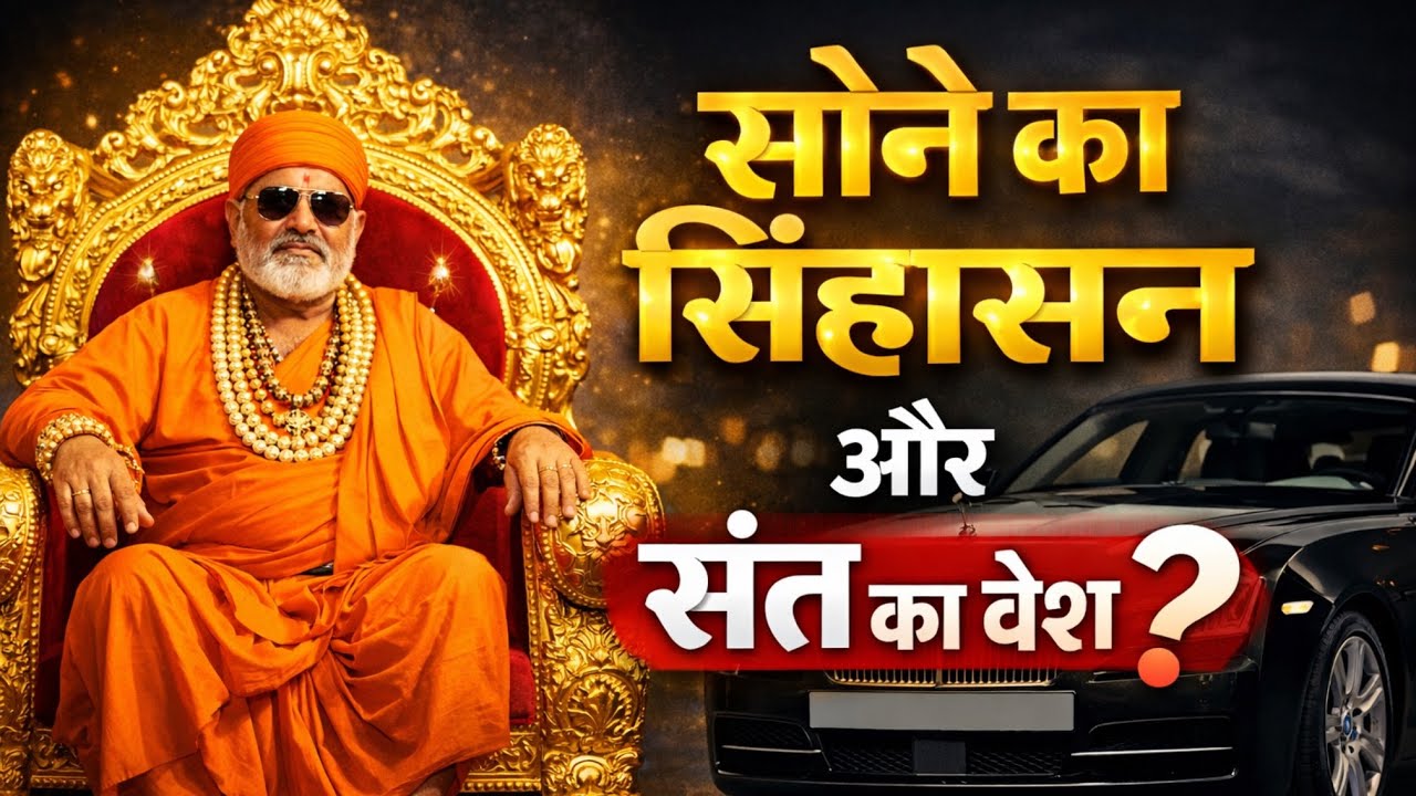 सोने का सिहांसन और संत का वेश महंगी गाड़ियाँ क्या है सच 
