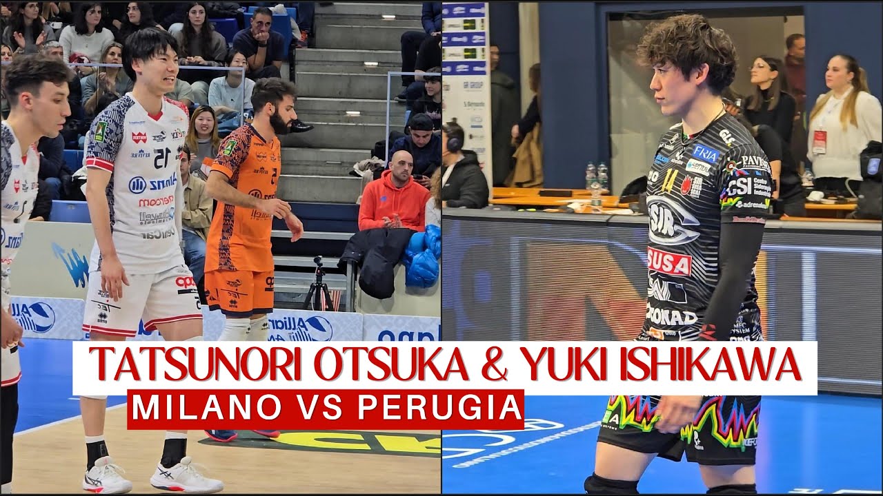 Yuki Ishikawa & Tatsunori Otsuka in Milano! | Milano vs Sir Perugia | AMAZING Post-Match Moments!