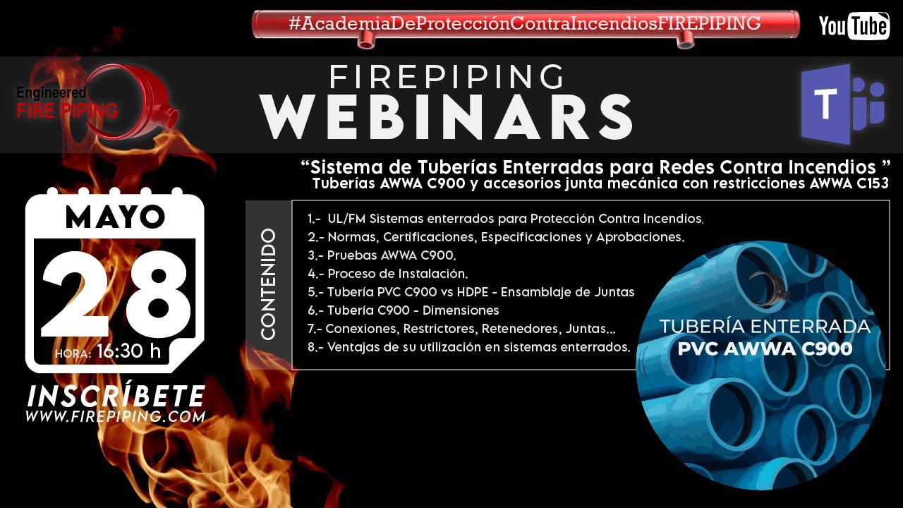 EFP-WEBINAR#02 - SISTEMAS DE TUBERÍAS ENTERRADAS PARA REDES CONTRA INCENDIO
