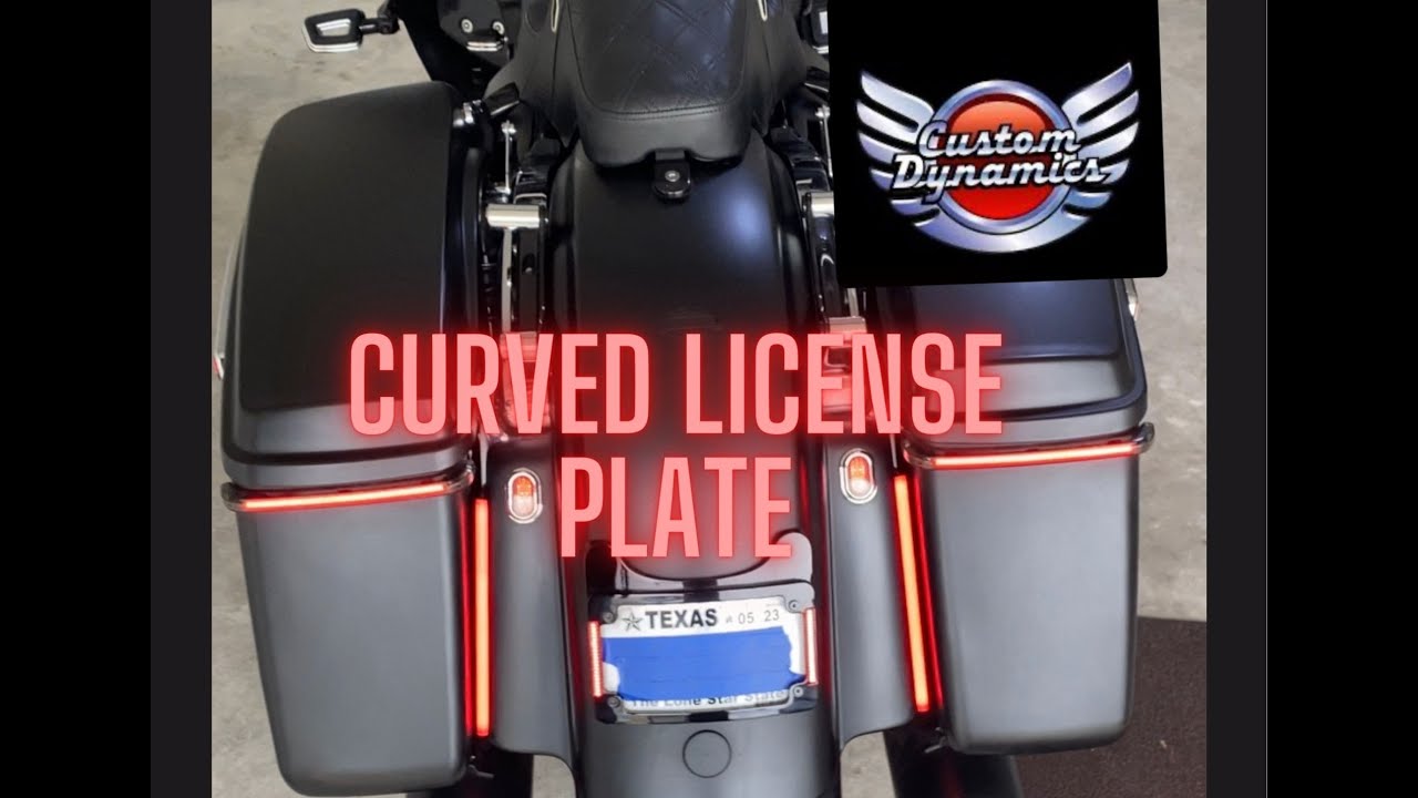 CUSTOM DYNAMICS CURVED LICENSE PLATE INSTALL