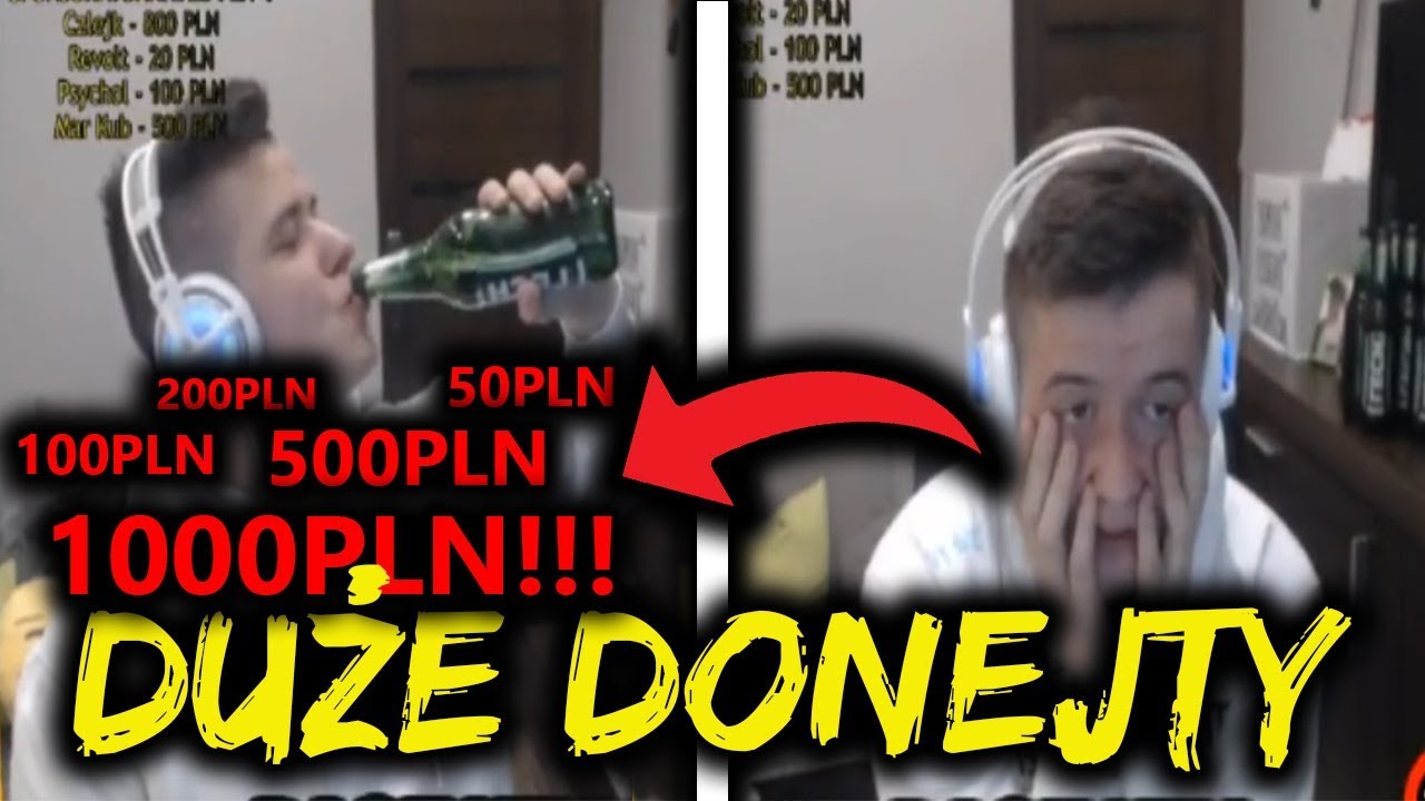 PaszaTV Dostaje DUŻE Donejty 200zł,500zł,1000zł!!! , ZERUJE PIWA!