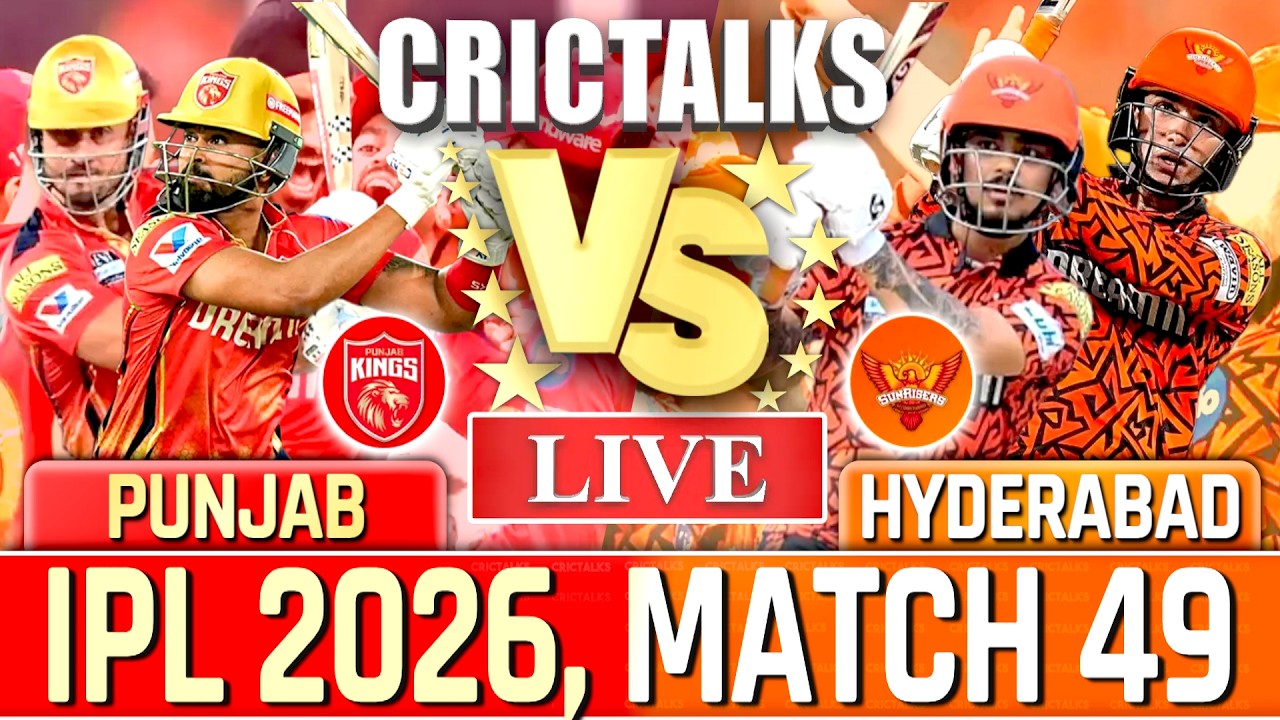 Hyderabad vs Punjab, IPL 2026 Live Cricket Score Commentary, 2nd Inn Live Match, SRH vs PBKS