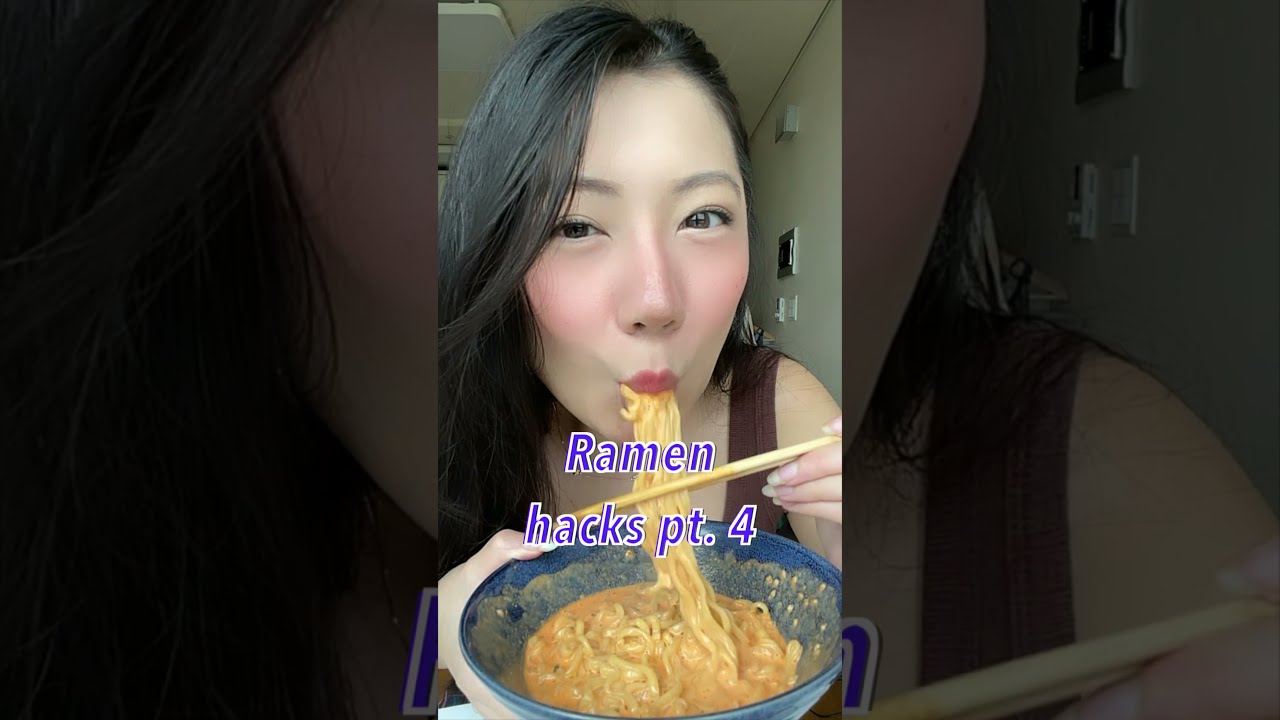 RAMEN HACKS || Creamy SAMYANG Cheese || SPICY Korean Noodles #shorts