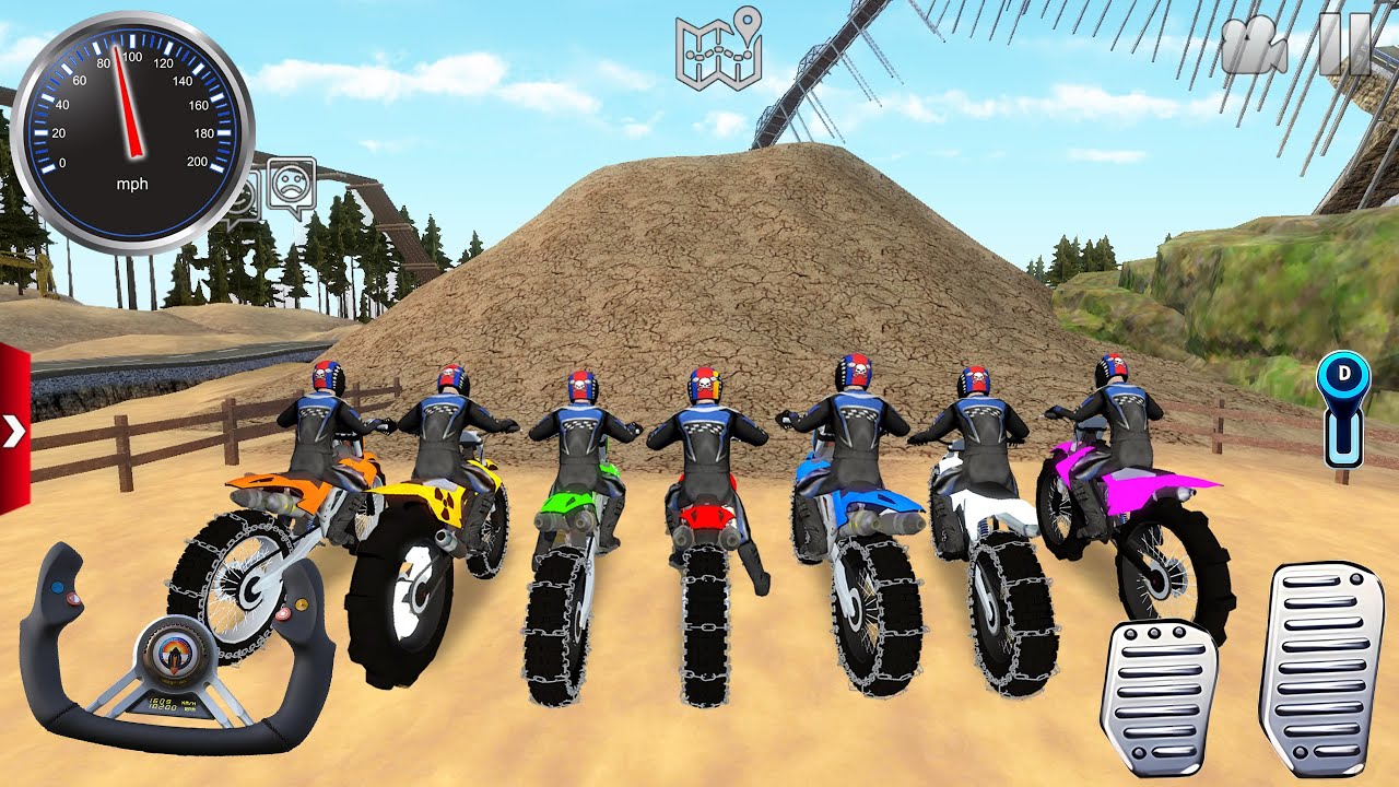 Motocross Dirt Bike Offroad Racing 3D - Motor Stunt Racer Bike Simulator - Android / IOS gameplay #4
